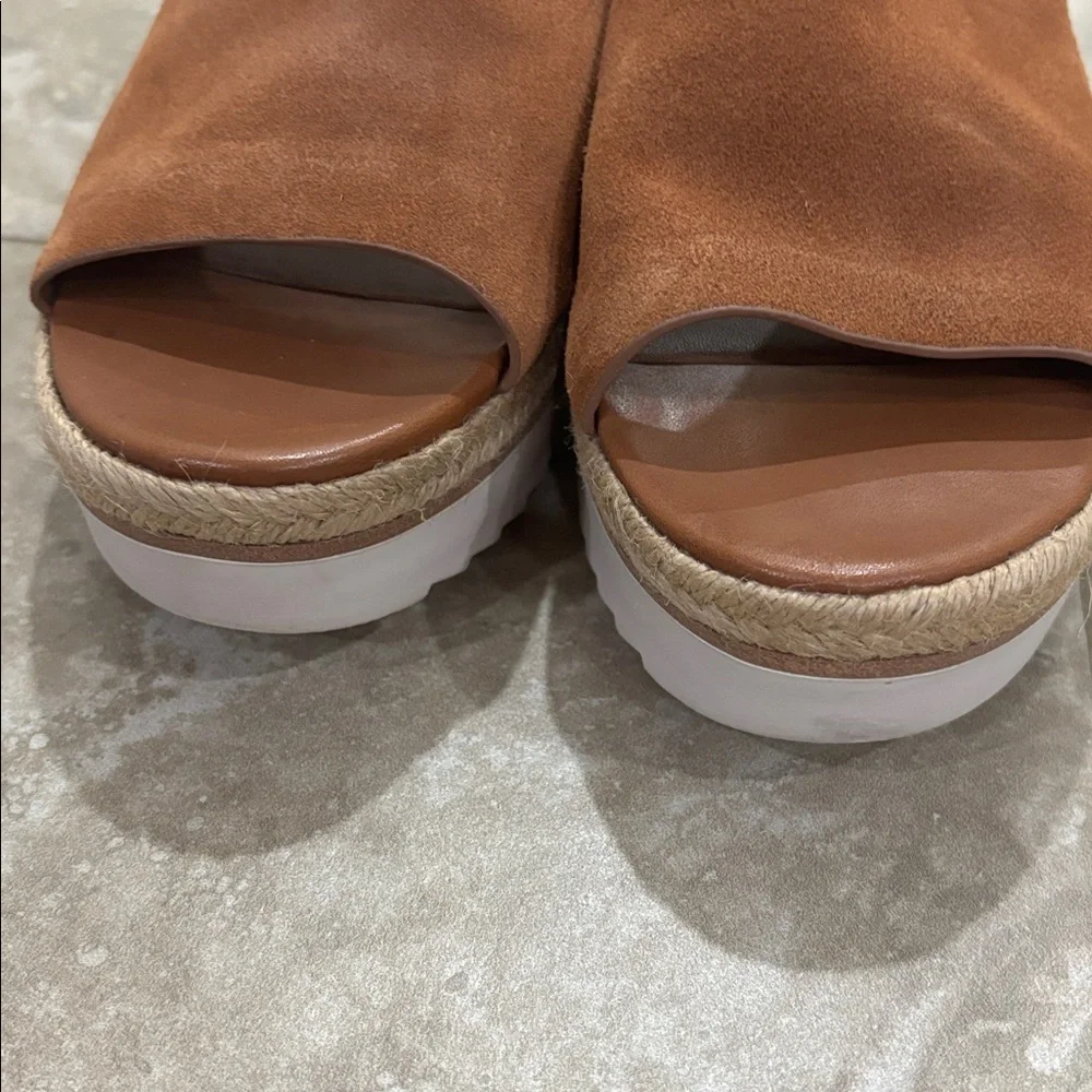 27 Edit Naturalizer Prestyn Wedge Sandal ‎ Brown sz 8M